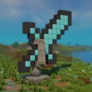 How To Build A Diamond Sword Statue In Minecraft 1 21 Tutorial