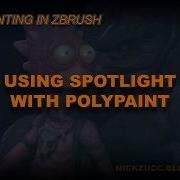 Poly Painting In ZBrush 005 Using Spotlight
