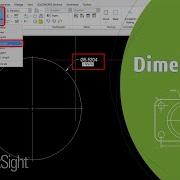 Create Diameter Dimension For A Circle With Dimension Text Override From Toolbar