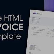 Beautiful Free HTML Invoice Template Convert To PDF