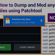 Как скопировать и изменить файлы Lib So с помощью Patchtool Без прав Root