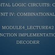 Module4 Lecture42 SOP Boolean Function Implementation Using Decoder