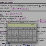 Lock 3 1 Creating A Sampling Distribution For A Mean