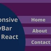 Responsive Navbar Using React React BootStrap And React Router Dom