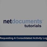 Requesting A Consolidated Activity Log NdTutorials