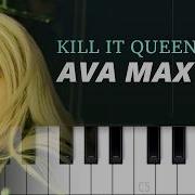 Ava Max KiLL IT QUEEN Piano Tutorial