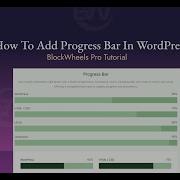 How To Add Progress Bar In WordPress Gutenberg BlockWheels Pro Tutorial BlockWheels
