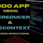 Todo App Using ReactJs Through UseContext UseReducer Hooks All CRUD Operations