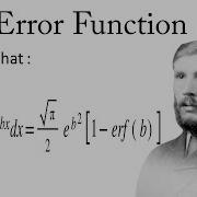 Error Function Solved Example