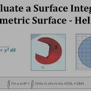 Evaluate A Surface Integral Parametric Surface Helicoid