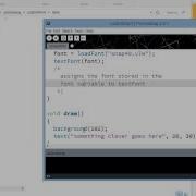 Adding And Using Fonts In Processing