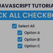 Check Uncheck All Checkboxes With Javascript