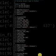Creating Google Logo In Python Turtle Python Turtle Python Pythonforbeginners Pythontutorial