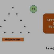 Hollow Upright Pyramid Pattern Patterns In Python Python Lectures