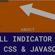 CREATE CUSTOM SCROLL INDICATOR WITH HTML CSS JAVASCRIPT