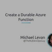 Create A Durable Azure Function