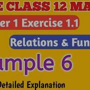 Chapter 1 RELATIONS FUNCTIONS Example 6 CBSE Class 12th Maths In Tamil NCERT Gsfam