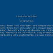 Python String Methods Islower Isupper Istitle Isspace Zfill
