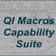 Capability Suite For Excel With QI Macros