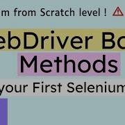 Basic WebDriver Methods How To Run Your First Selenium Test Selenium Test For Beginners