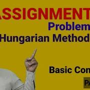 Assignment Problem 1 Basic Allocation Of Resources