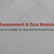 QuickSeries Assessment Quiz Module Tutorial
