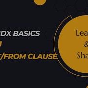 DATA ANALYTICS WITH MDX Class 1 Select From Clause