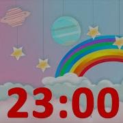 23 Minute Countdown Timer Rainbow For Kids With Alarm And Fun Music