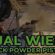 Slow Motion Dual Wield Of Black Power Revolvers
