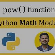 Python Pow Function Math Module Mathematical Functions
