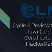 ELM School Live Session Earning HackerRank Java Certificate Basic Together With Our Students