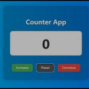 Create A Counter App Using HTML CSS JavaScript Beginner Project