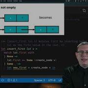Изменяемые односвязные списки Часть 2 Программирование на OCaml Глава 7 Видео 8