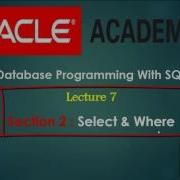 Database Programming With SQL Section 02 Part 1