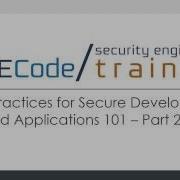 SAFECode Basic Practices For Secure Development Of Cloud Applications 101 Part 2