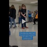 The Look On His Face At The End Shorts Kid Surprises Mom With Solo Performance