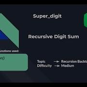 Recursive Digit Sum HackerRank Recursion Interview