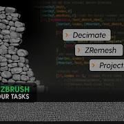ZSCRIPT In Zbrush Automate Tasks