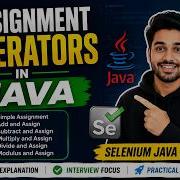 168 Операторы присваивания в Java Selenium Java 2026