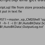 SQL Server Execute Script File
