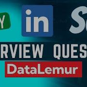 LINKEDIN Interview Question Solved SQL Data Science Skills Everyday Data Science
