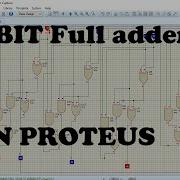 5 HOW TO SIMULATE 4 BIT FULL ADDER ON PROTEUS