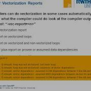 Vectorization With OpenMP By Dirk Schmidl