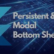 5 Persistent Modal Bottom Sheets Flutter Tutorials