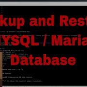 Как сделать резервную копию и восстановить базу данных MySQL MariaDB в CentOs Linux