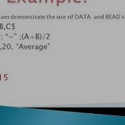 DATA Satement In The GW BASIC 10TH PTB PARTII