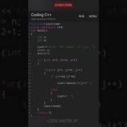 Best C Pattern Program Tutorial Video Shorts Coding Youtubeshorts Codewriter07