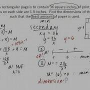 CHAPTER 3 Review Problems Optimization Solutions