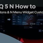 Hyundai N IONIQ 5 N How To Chapter 10 N Buttons N Menu Widget Customization