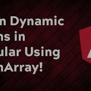 Learn Dynamic Forms In Angular Using FormArray 2022